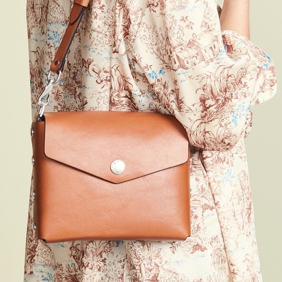 rag & bone Handbags - Rag & Bone Atlas Leather Shoulder Bag Cognac